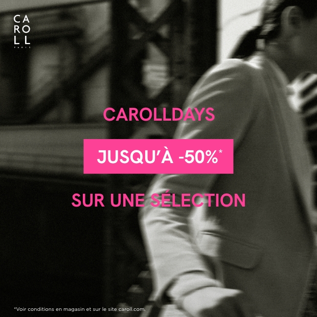 Caroll Days : jusqu'à -50%* sur une sélection en mars